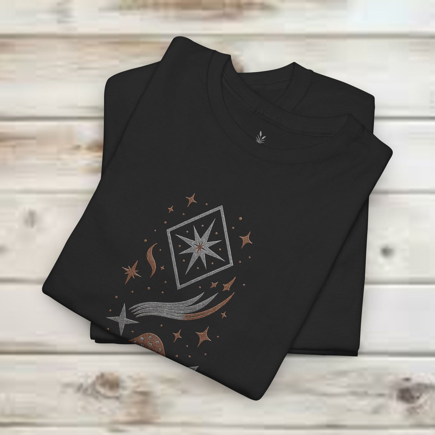 Boho Tee - Stardust Bloom, Portal of the Shroom Design