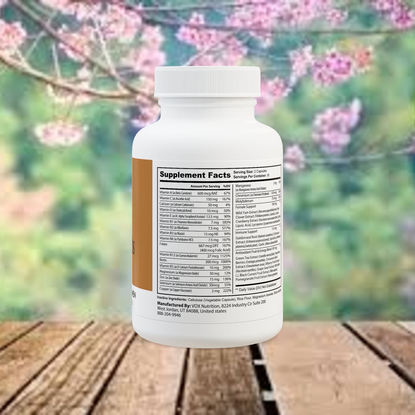 Multivitamin for Women Supplement (60 Capsules)