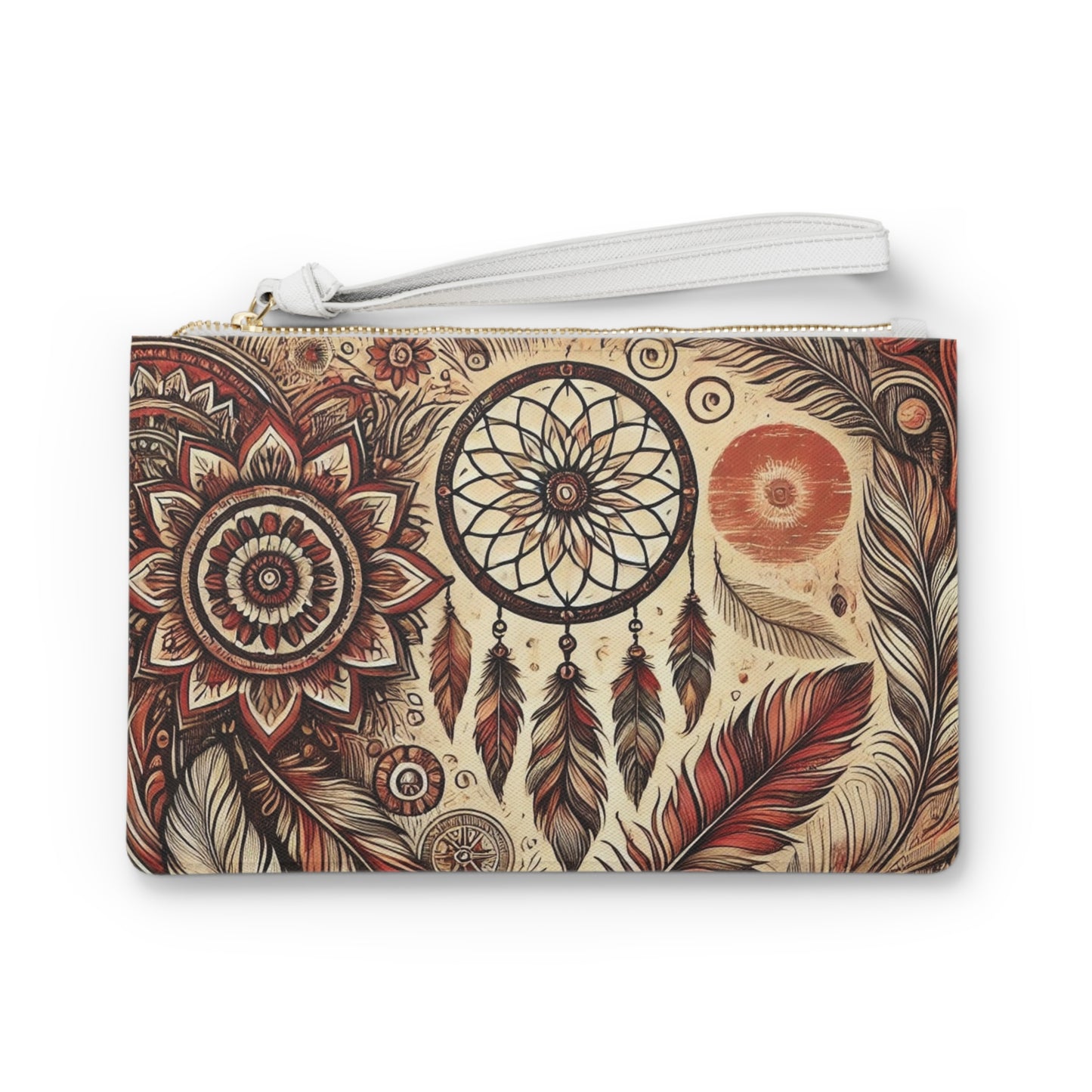 Boho Dreamcatcher Clutch Purse - PrairieSpirits Design