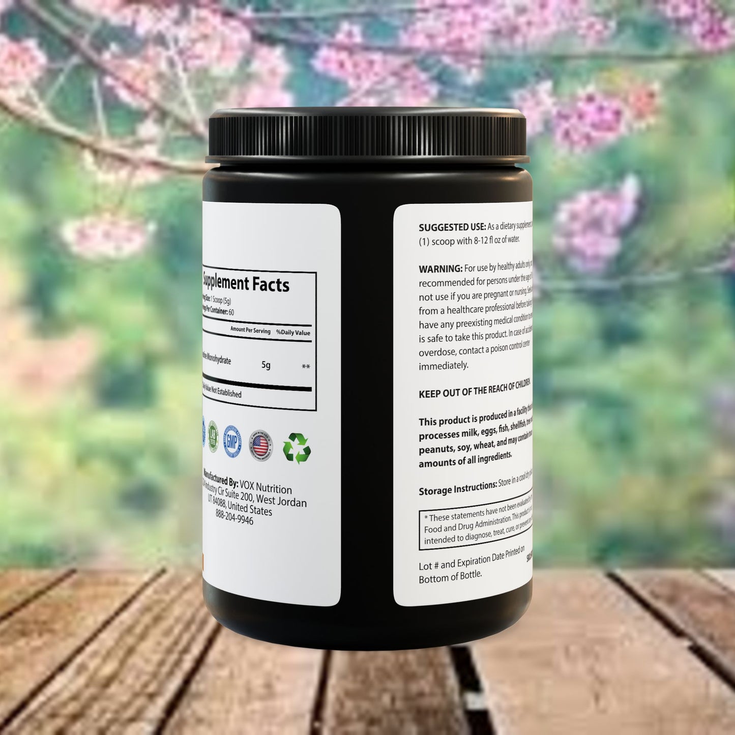 Creatine Monohydrate Supplement (300g, 10.58oz)