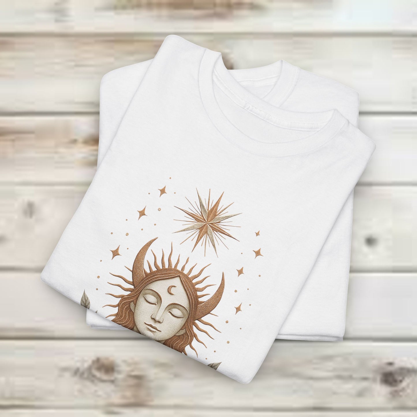 Boho Tee - Moonlight Oracle: Keeper of Wisdom Design