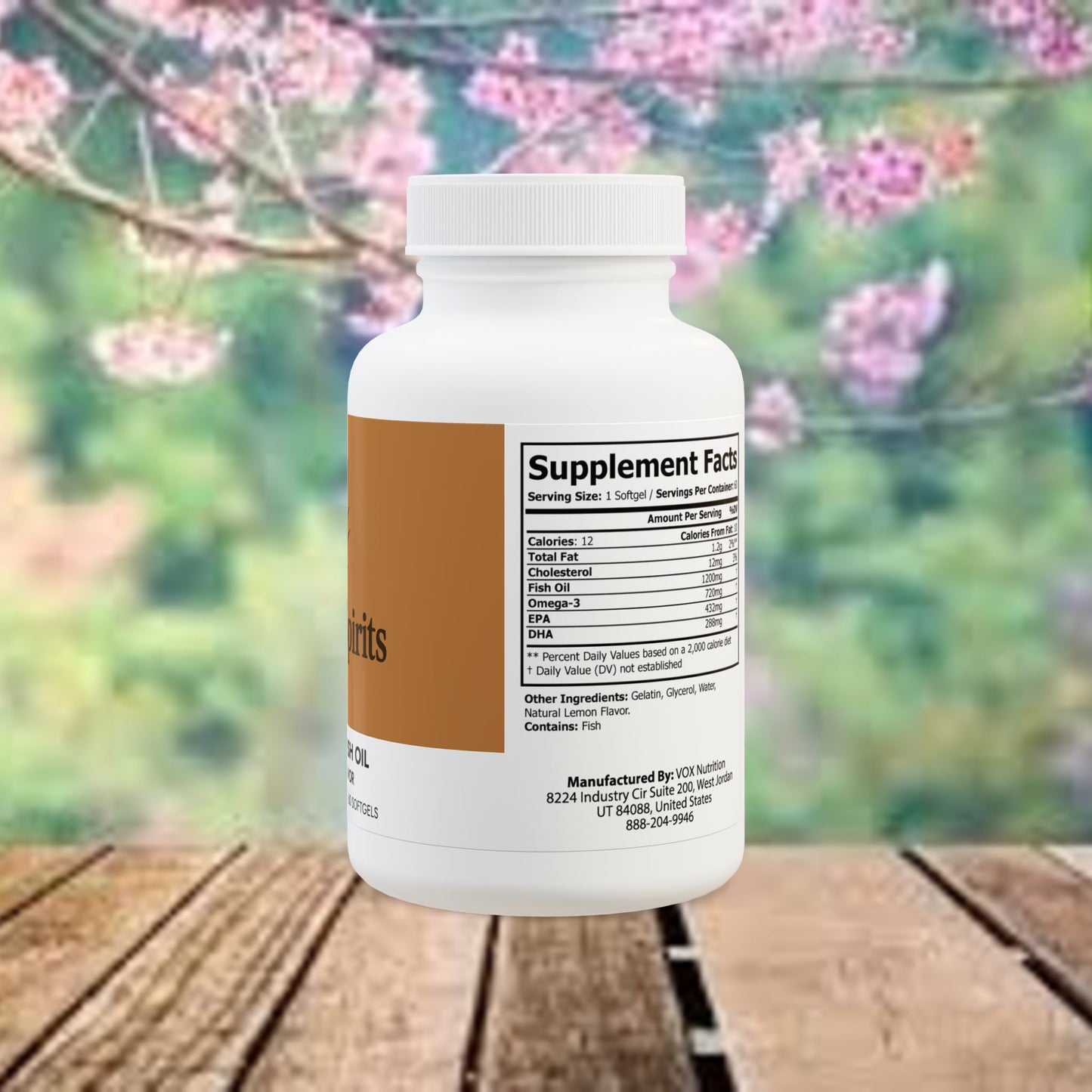 Omega 3 Fish Oil Supplement (60 Softgels)