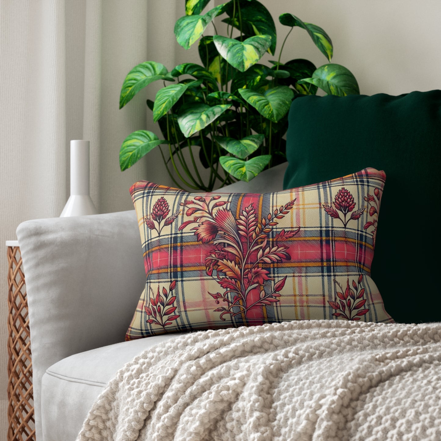 Lumbar Pillow - PrairieSpirits Boho Plaid Collection