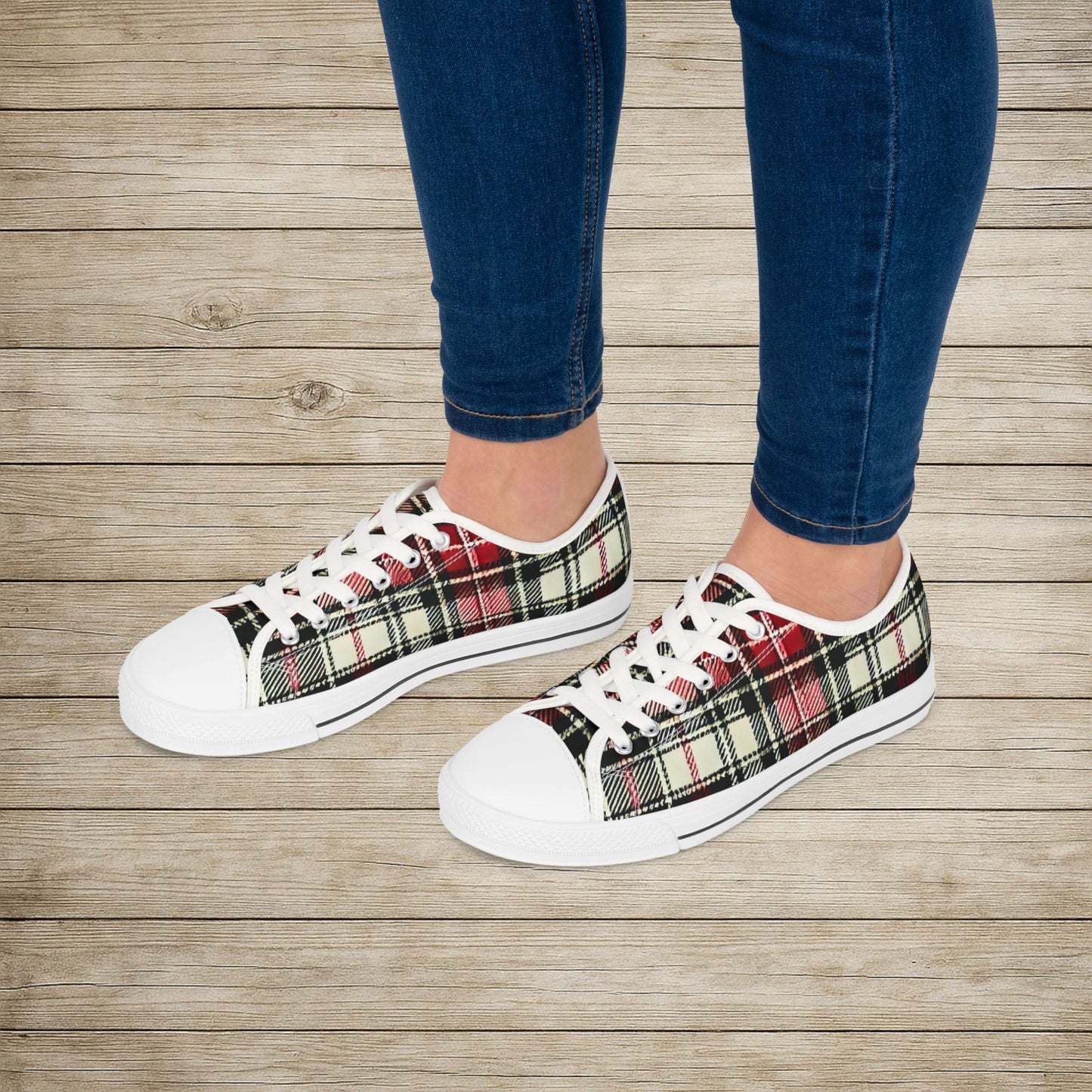 Low Top Sneakers - PrairieSpirits Collection, Plaid
