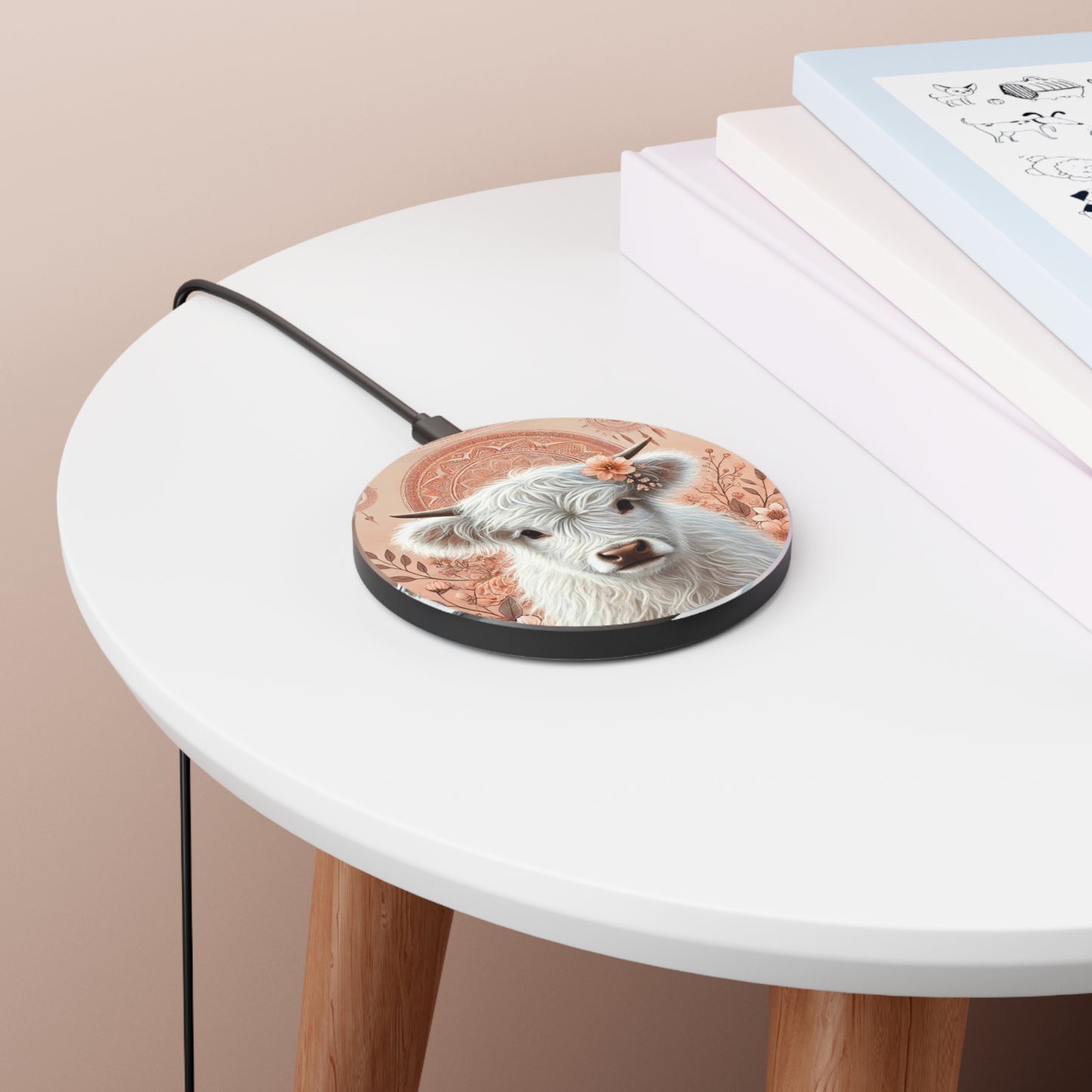 MiniMoo Peach Charger - PrairieSpirits Designers Collection