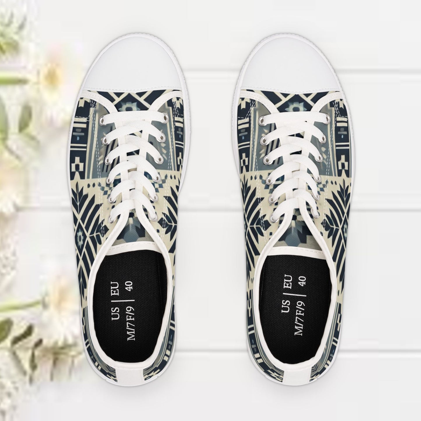 Low Top Sneakers - PrairieSpirits Collection, Boho