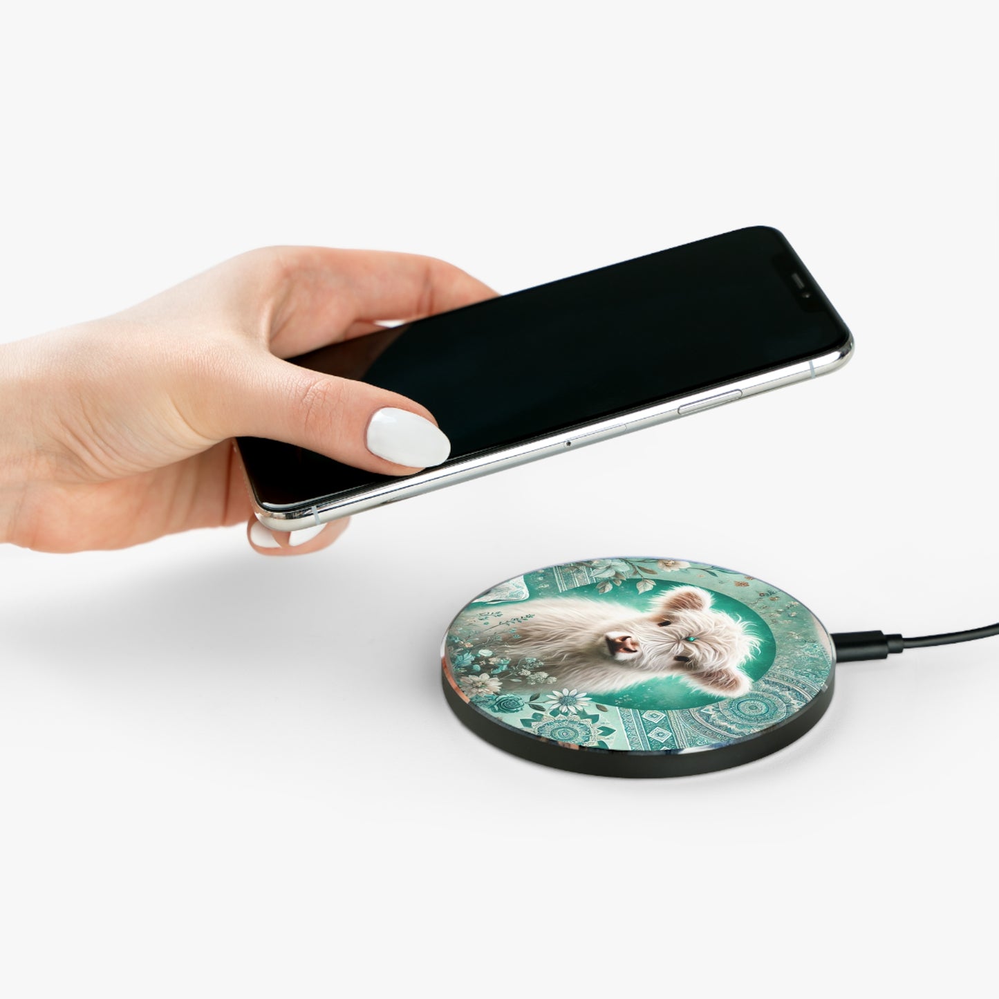 MiniMoo Turquoise Charger - PrairieSpirits Designers Collection
