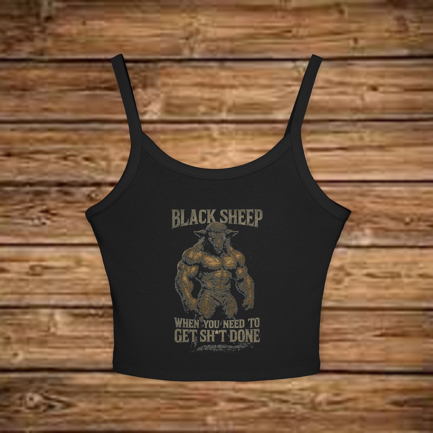 Black Sheep Spaghetti Strap Tank Top - When You Need to Get Sh*t Done