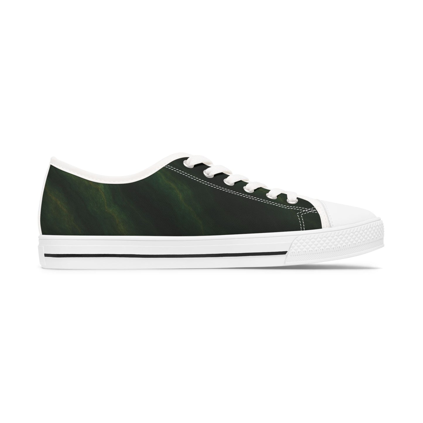 Low Top Sneakers - PrairieSpirits Collection, Green Marble