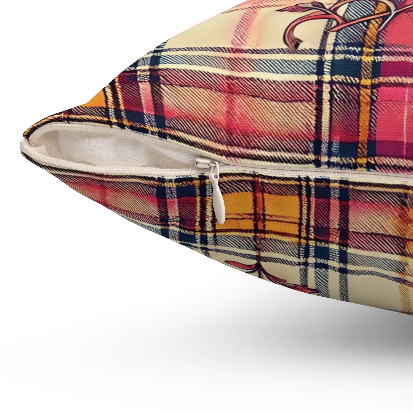 Square Pillow - PrairieSpirits Boho Plaid Collection