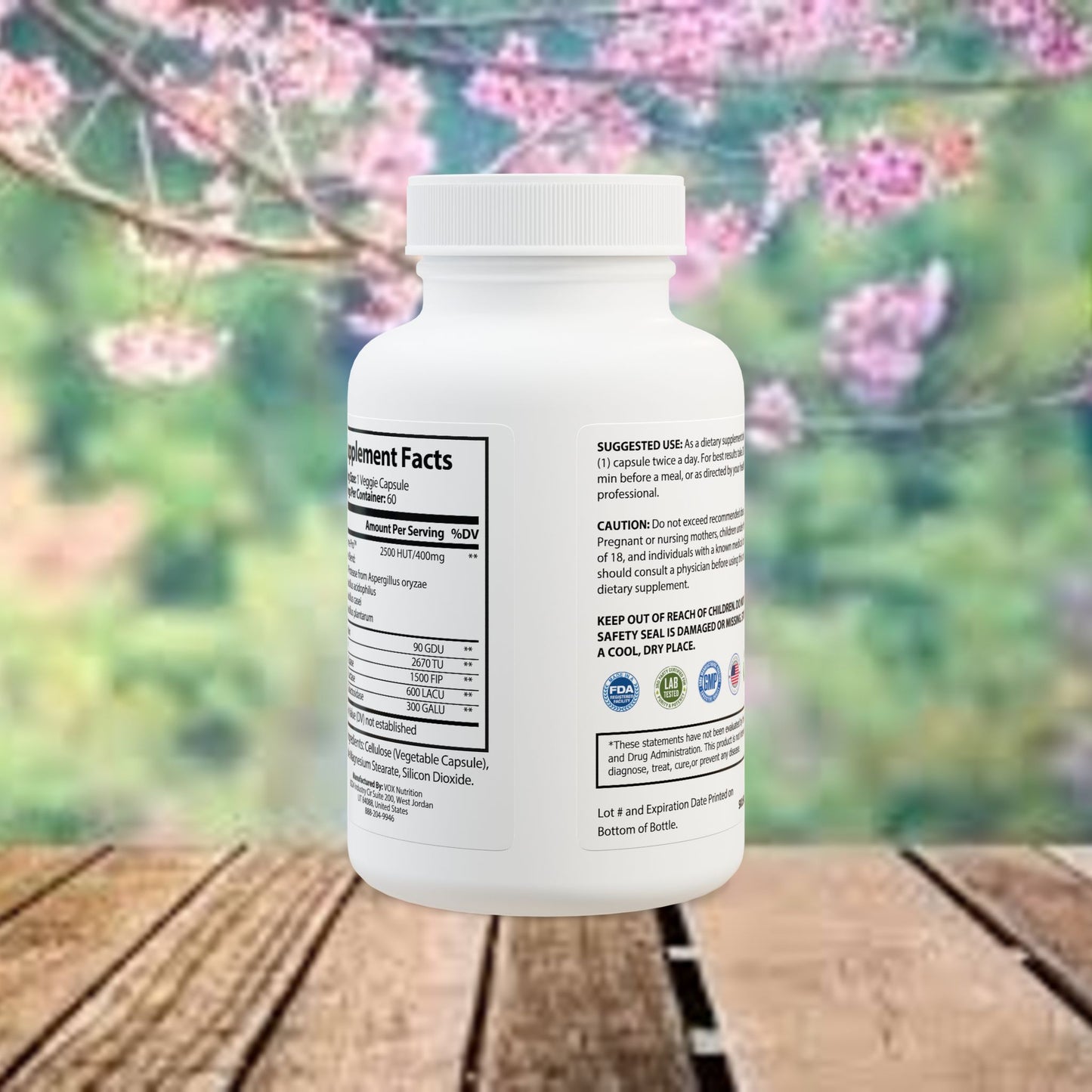 Digestive Enzyme Blend Supplement (60 Capsules)