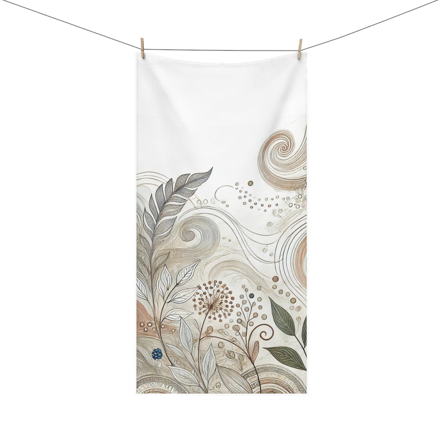 Mink-Cotton Towel -PrairieSpirits Boho Design