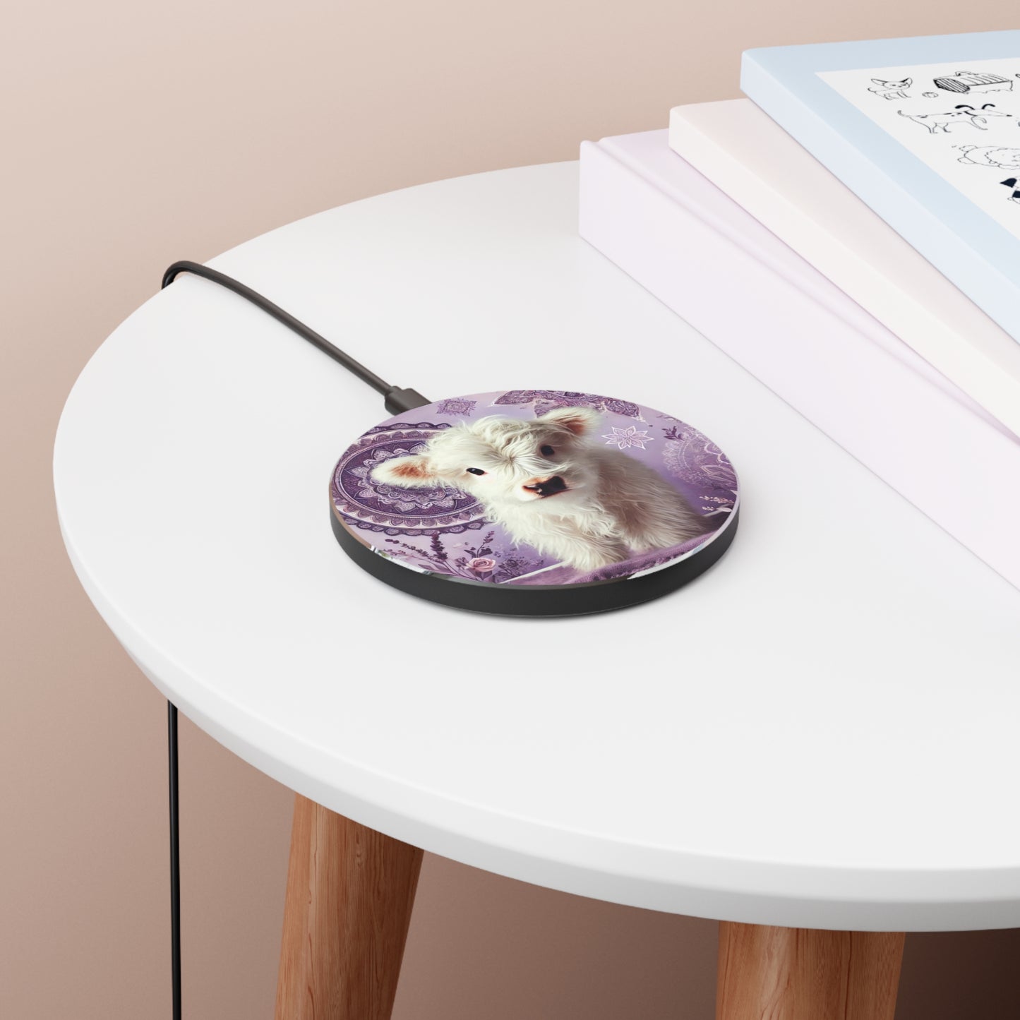 MiniMoo Lavender Charger - PrairieSpirits Designers Collection
