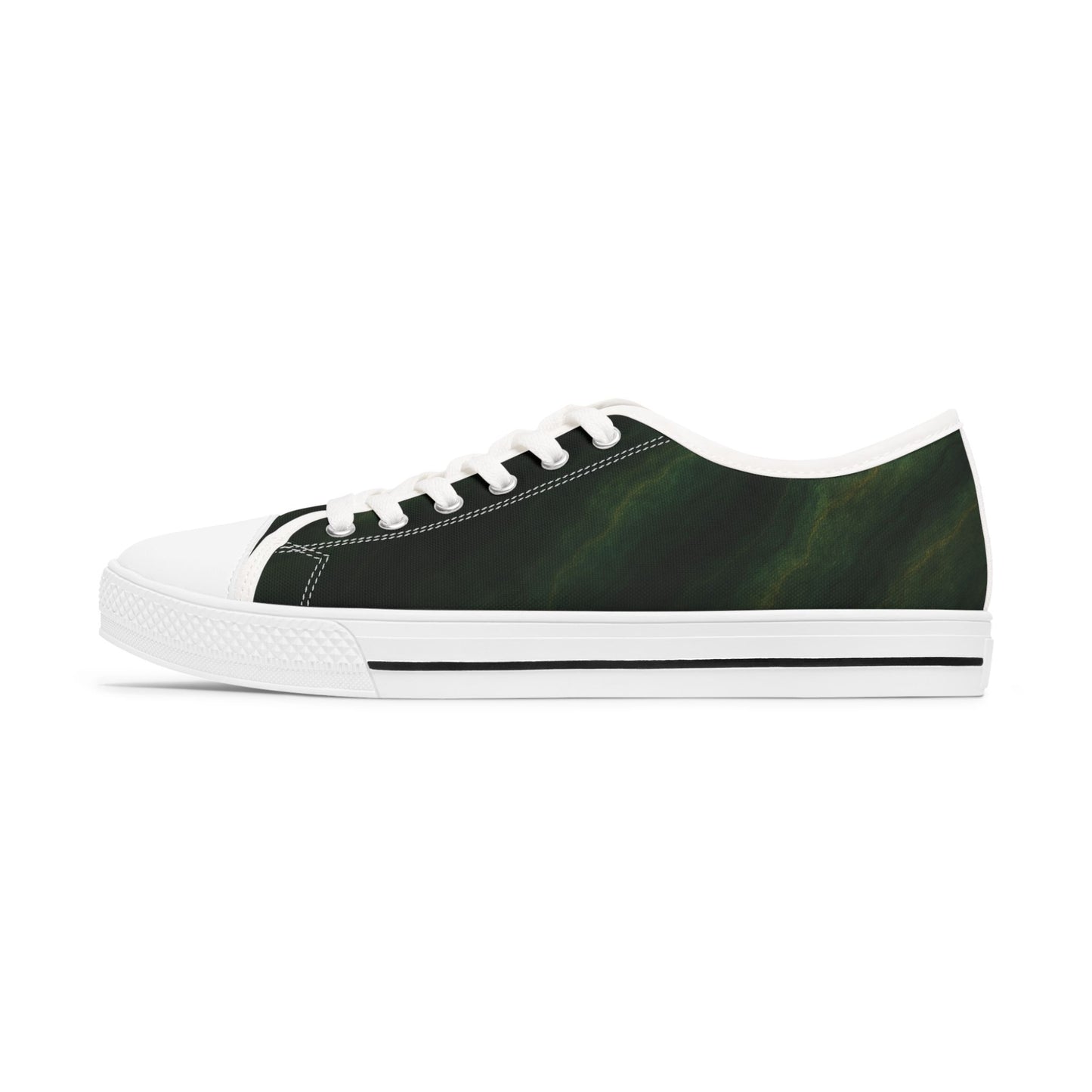 Low Top Sneakers - PrairieSpirits Collection, Green Marble
