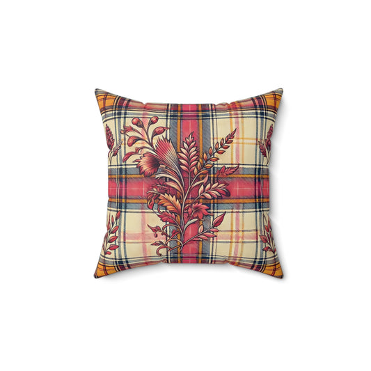 Square Pillow - PrairieSpirits Boho Plaid Collection