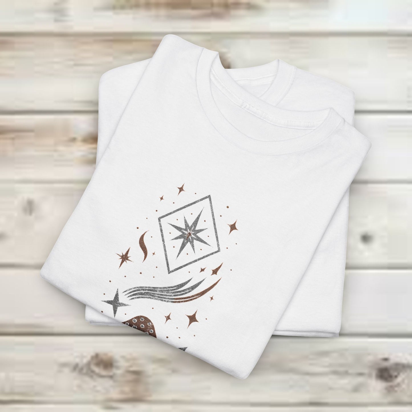 Boho Tee - Stardust Bloom, Portal of the Shroom Design