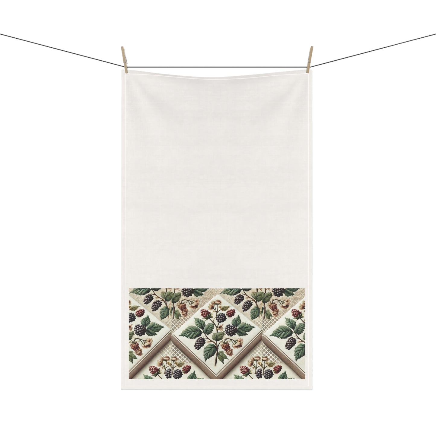 Boho Blackberry Tea Towel