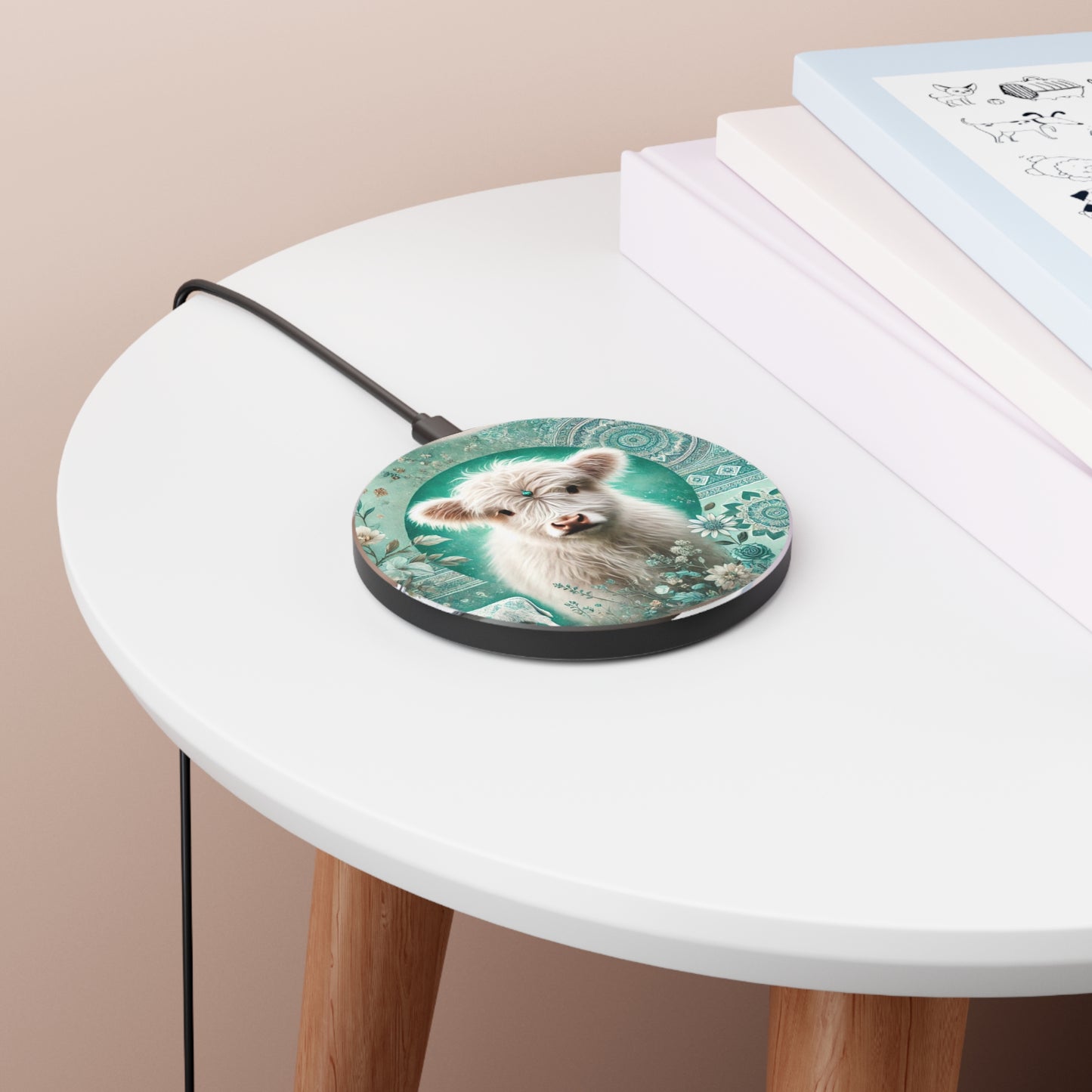 MiniMoo Turquoise Charger - PrairieSpirits Designers Collection