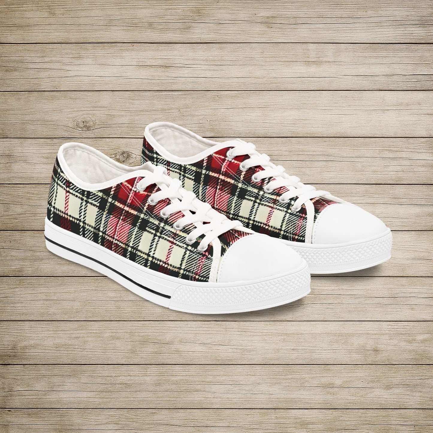 Low Top Sneakers - PrairieSpirits Collection, Plaid