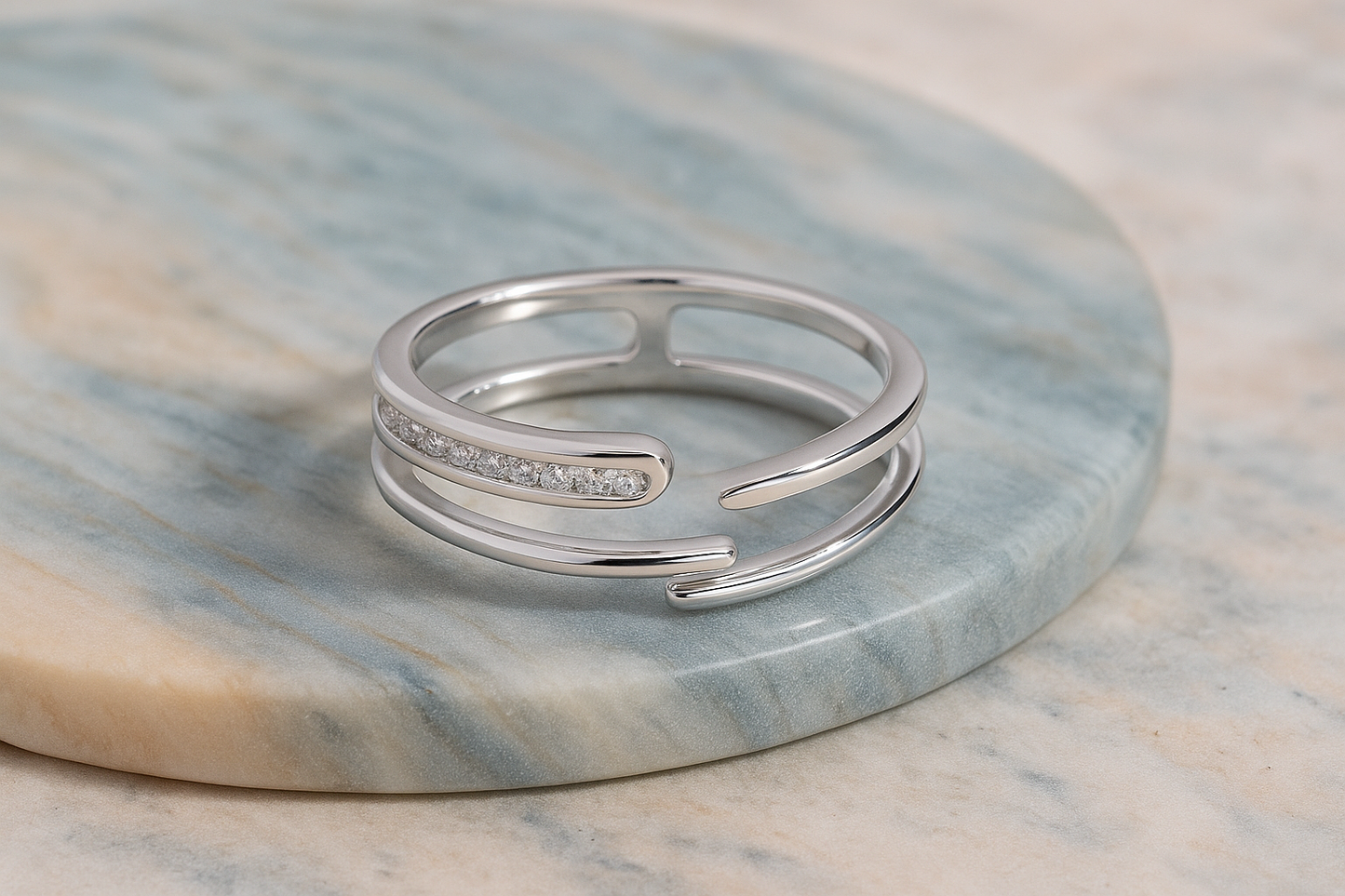 Vaerine 1pc Elegant Fashionable Minimalist Romantic Shiny 925 Silver