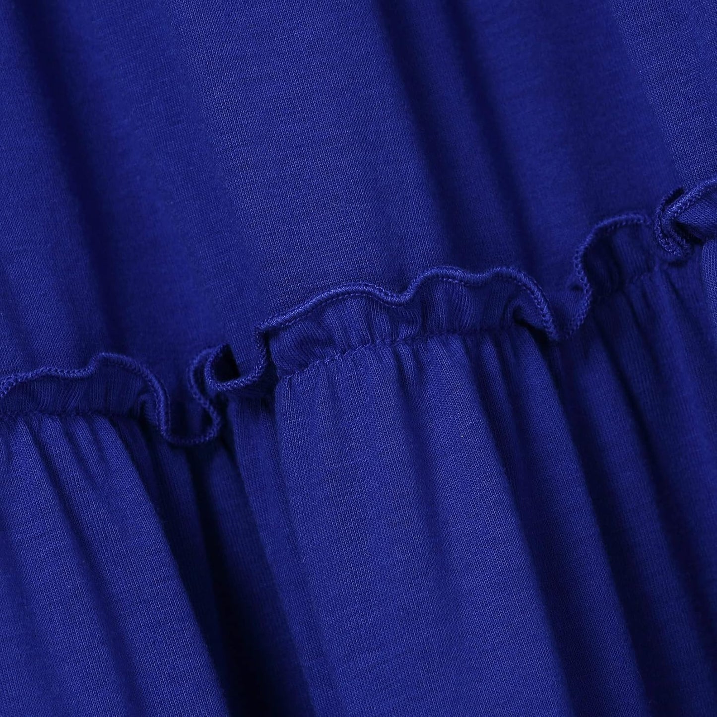 Womens High Waisted Long Skirts a Line Boho Ruffle Flowy Tiered Pleated Maxi Skirt with Pockets