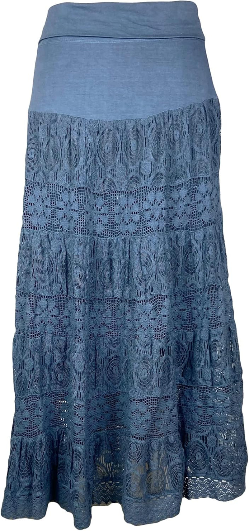 Women'S 2025 Summer Boho Peasant Tiered Long Lace Skirt Maxi - Net Flared Long Maxi Skirts for Women