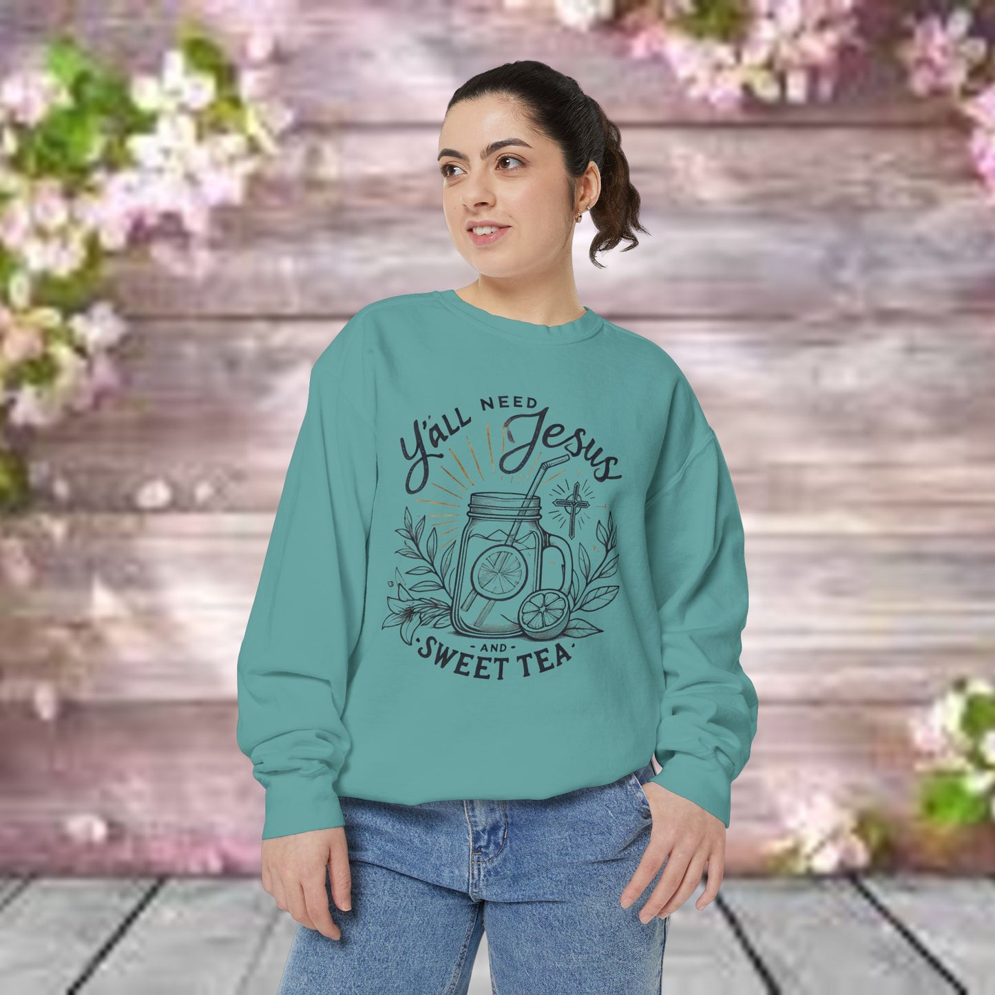 Designer Garment-Dyed Sweatshirt - PrairieSpirits Collection