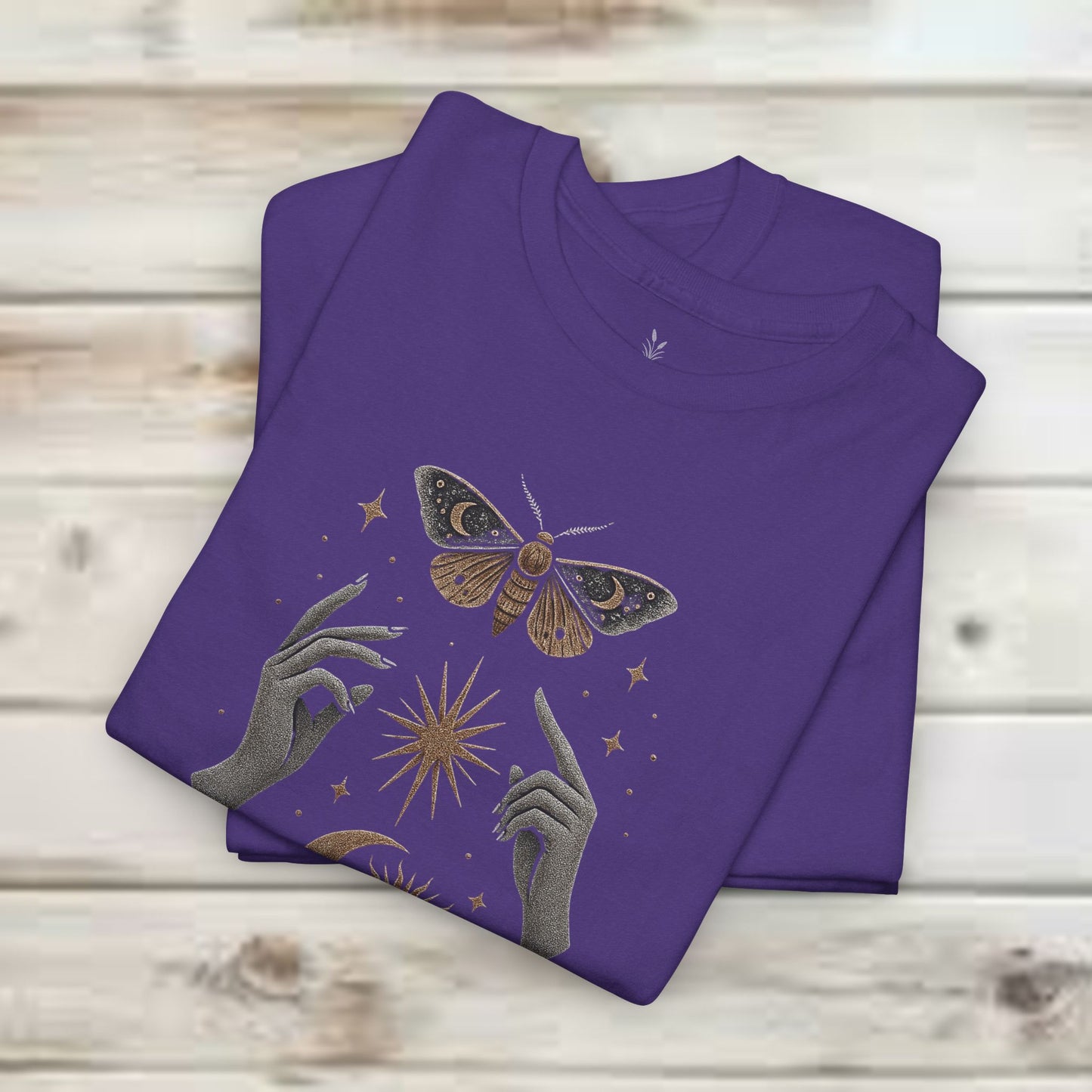 Boho Tee - Mystic Offering: Lunar Wisdom & Divine Flow Design