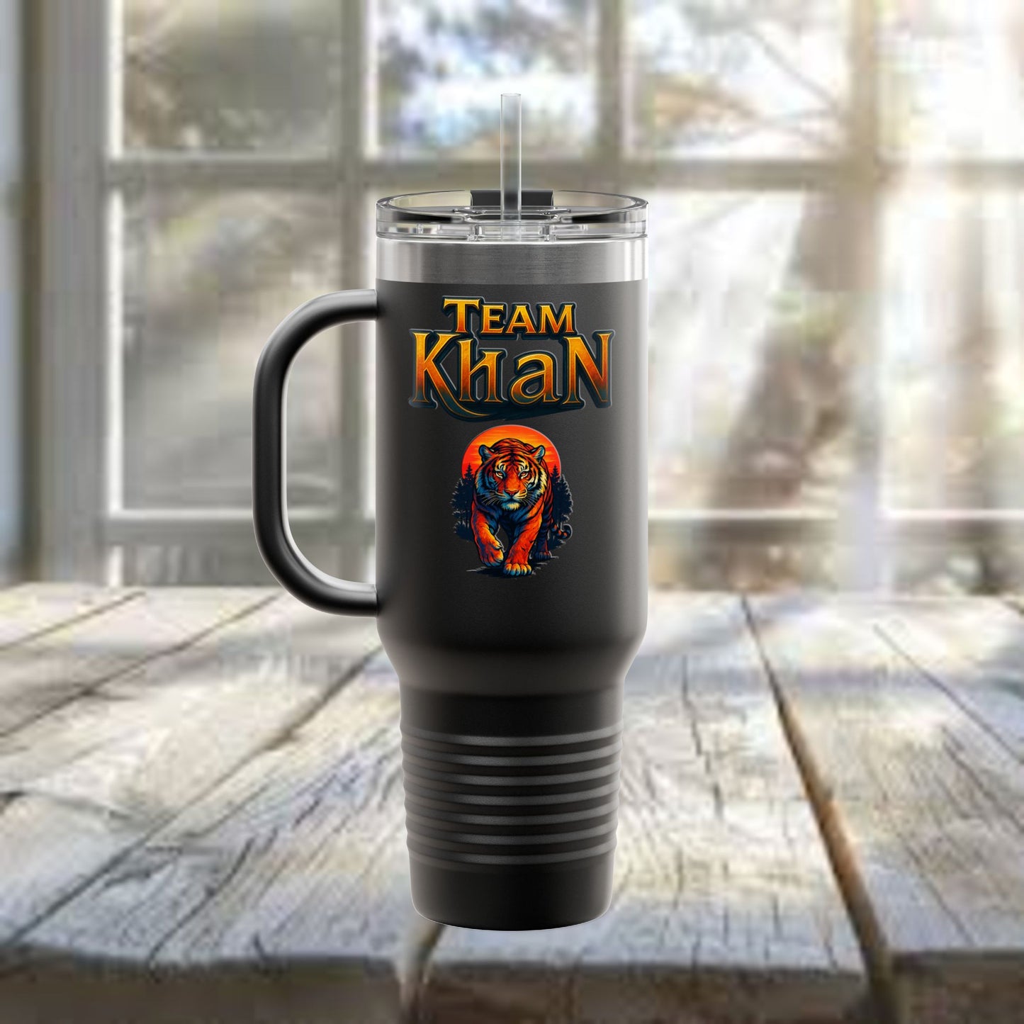 KhaN Tiger Family 40oz Mug - by PrairieSpirits Team