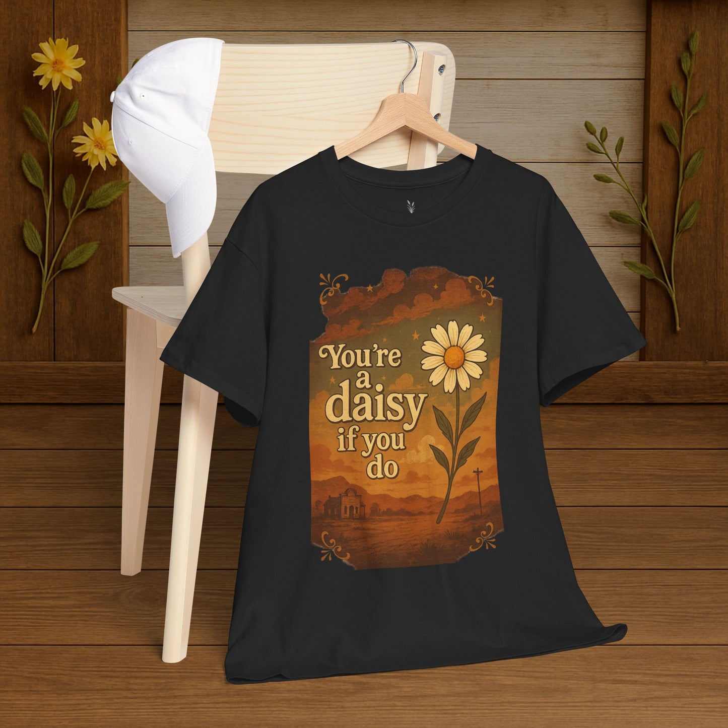 Vintage Daisy Unisex Tee - PrairieSpirits Designers Collection
