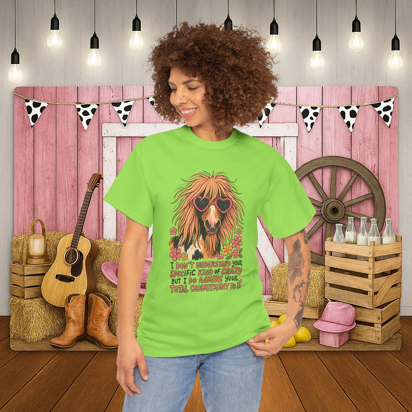 Cotton Tee - PrairieSpirits Designer Collection, Specific Kinda Crazy Print