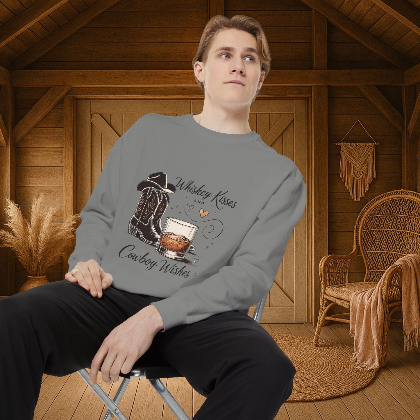 Whiskey Kisses-Sweatshirt