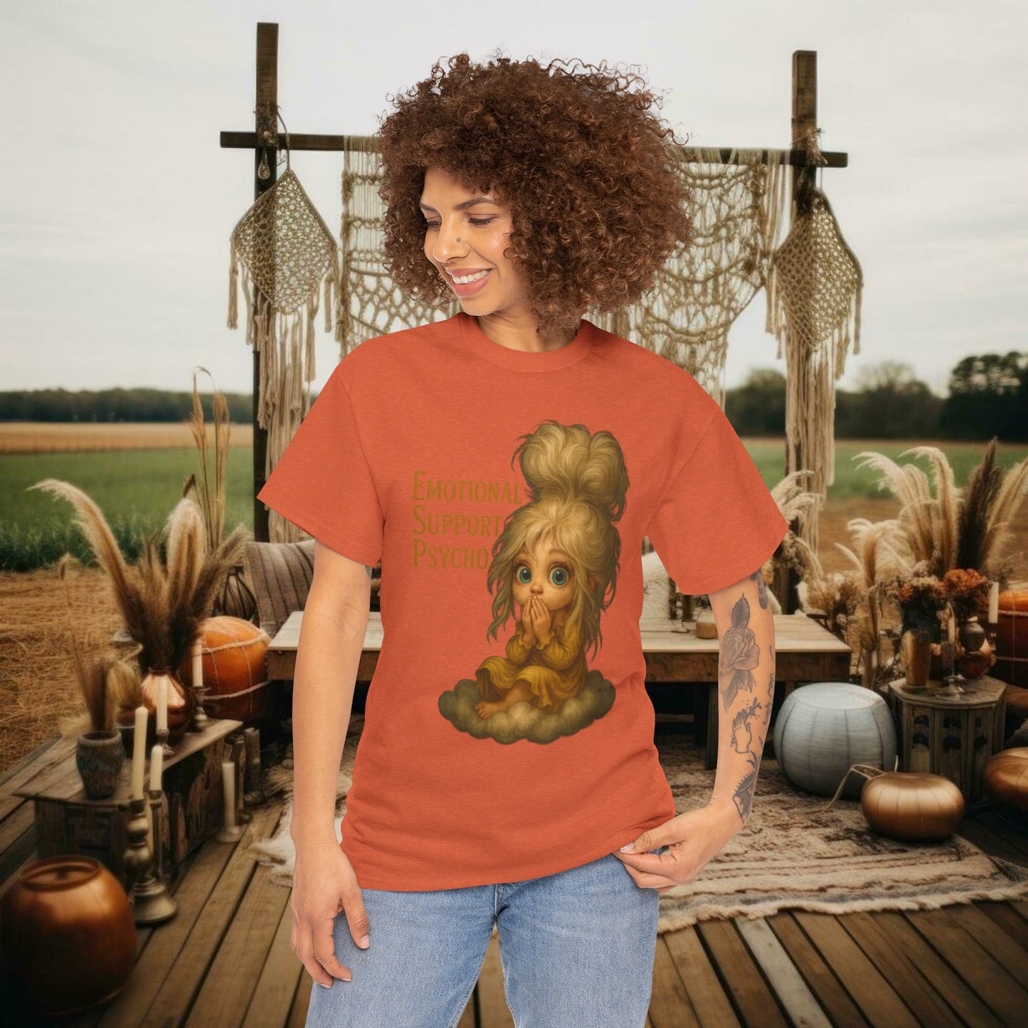 Unisex Cotton Tee - ESA Tee in PrairieSpirits Designer Collection