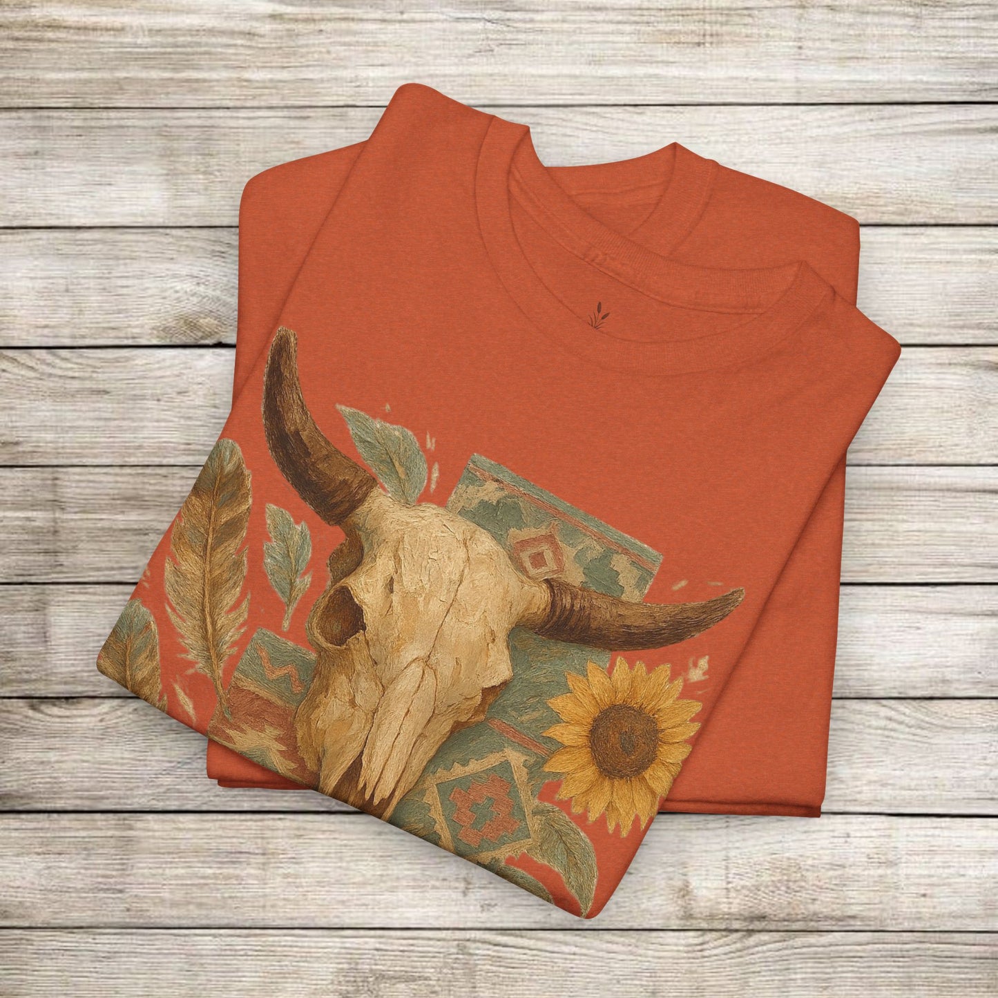 Boho Floral Tee - Unisex Heavy Cotton