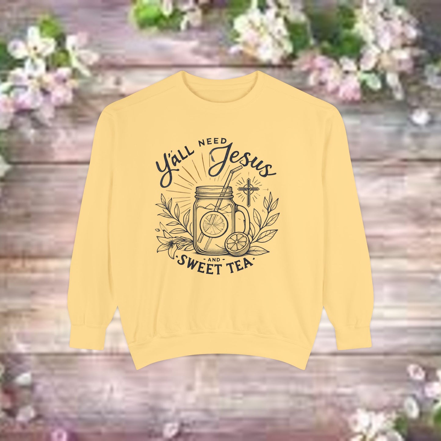 Designer Garment-Dyed Sweatshirt - PrairieSpirits Collection