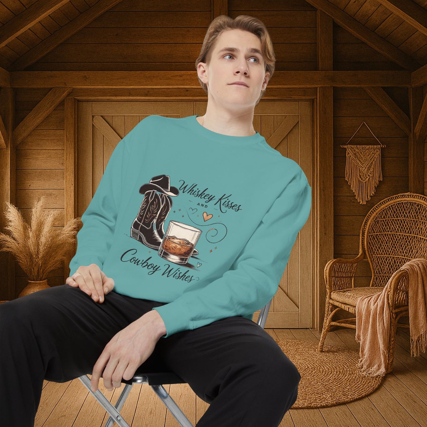 Whiskey Kisses-Sweatshirt