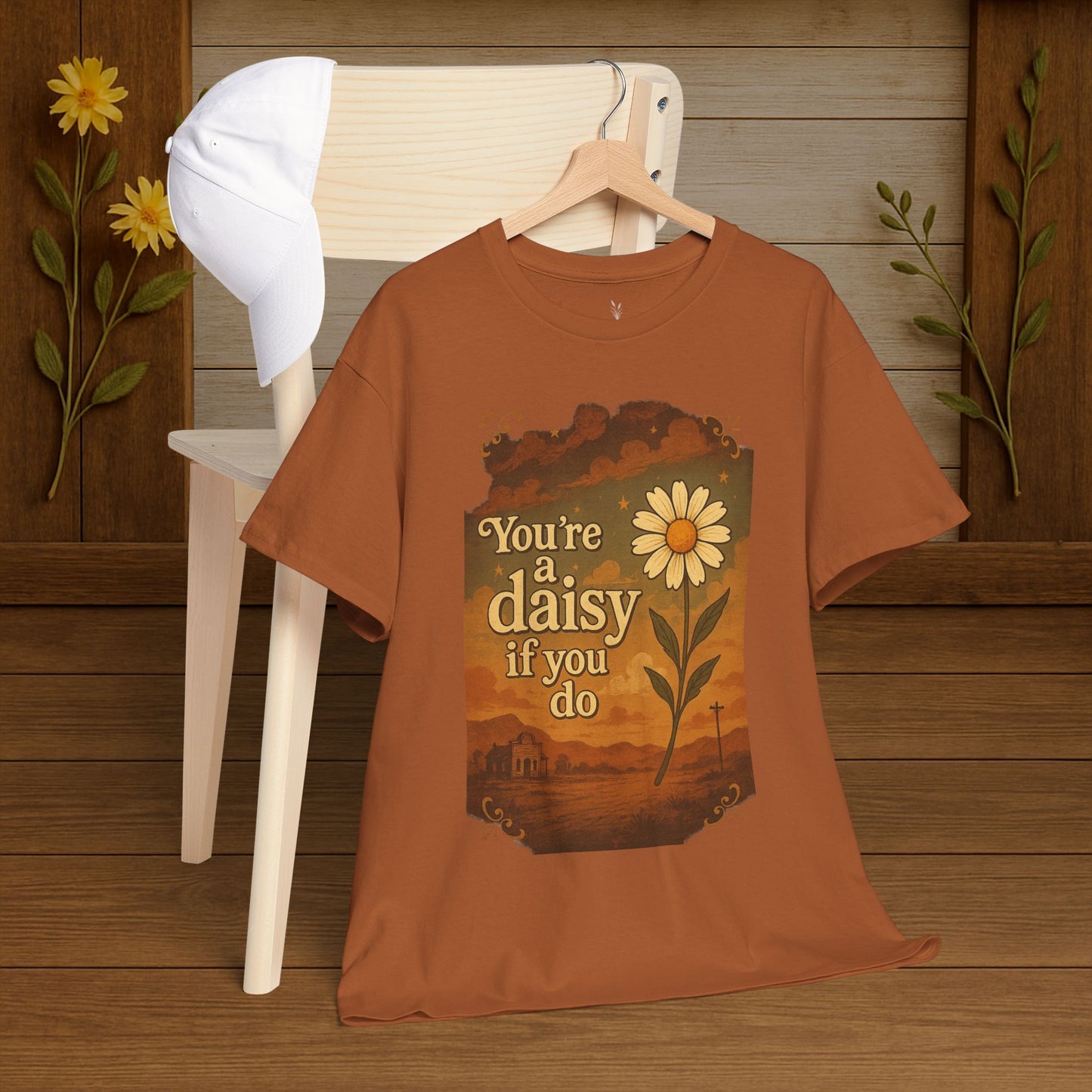 Vintage Daisy Unisex Tee - PrairieSpirits Designers Collection