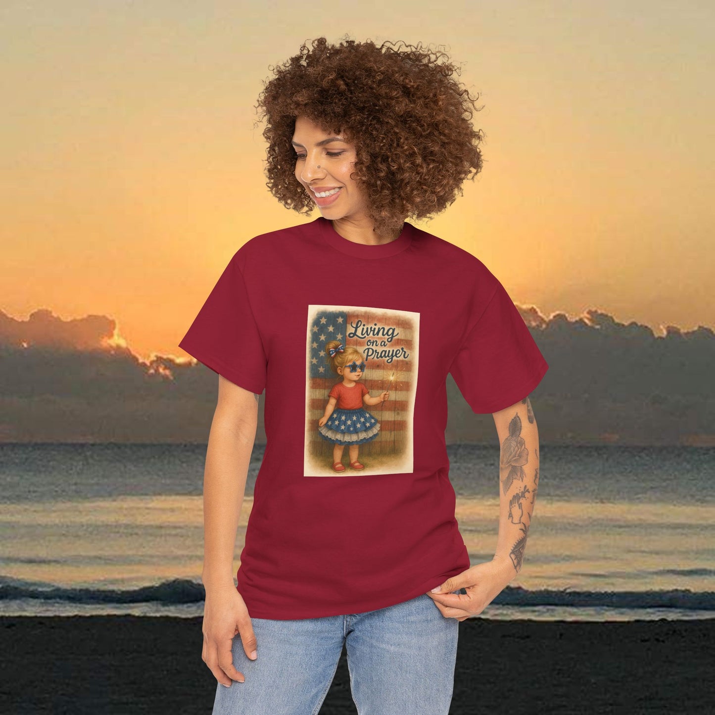 Graphic Tee - Living On A Prayer - PrairieSpirits Designers Collection
