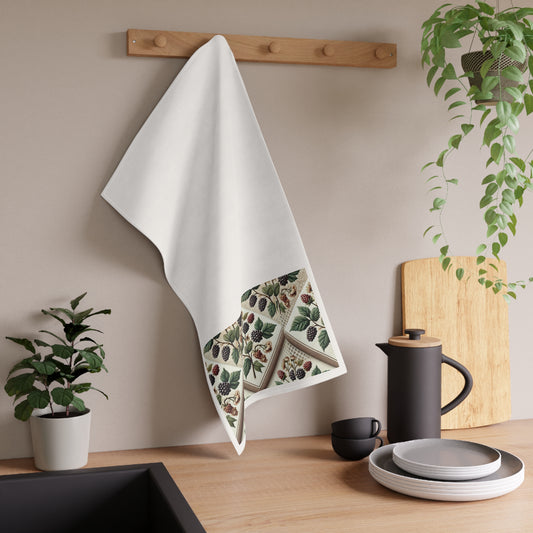 Boho Blackberry Tea Towel
