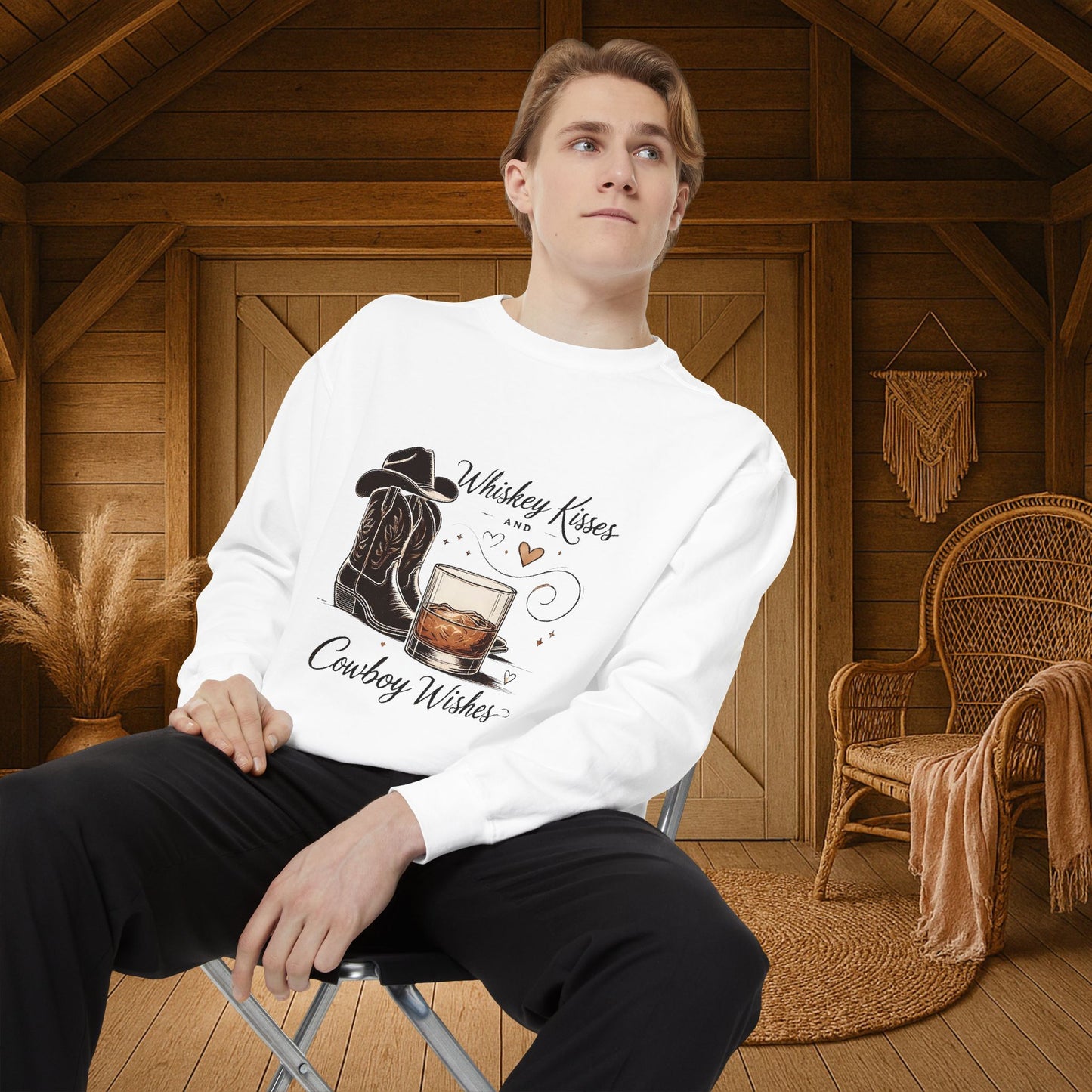 Whiskey Kisses-Sweatshirt