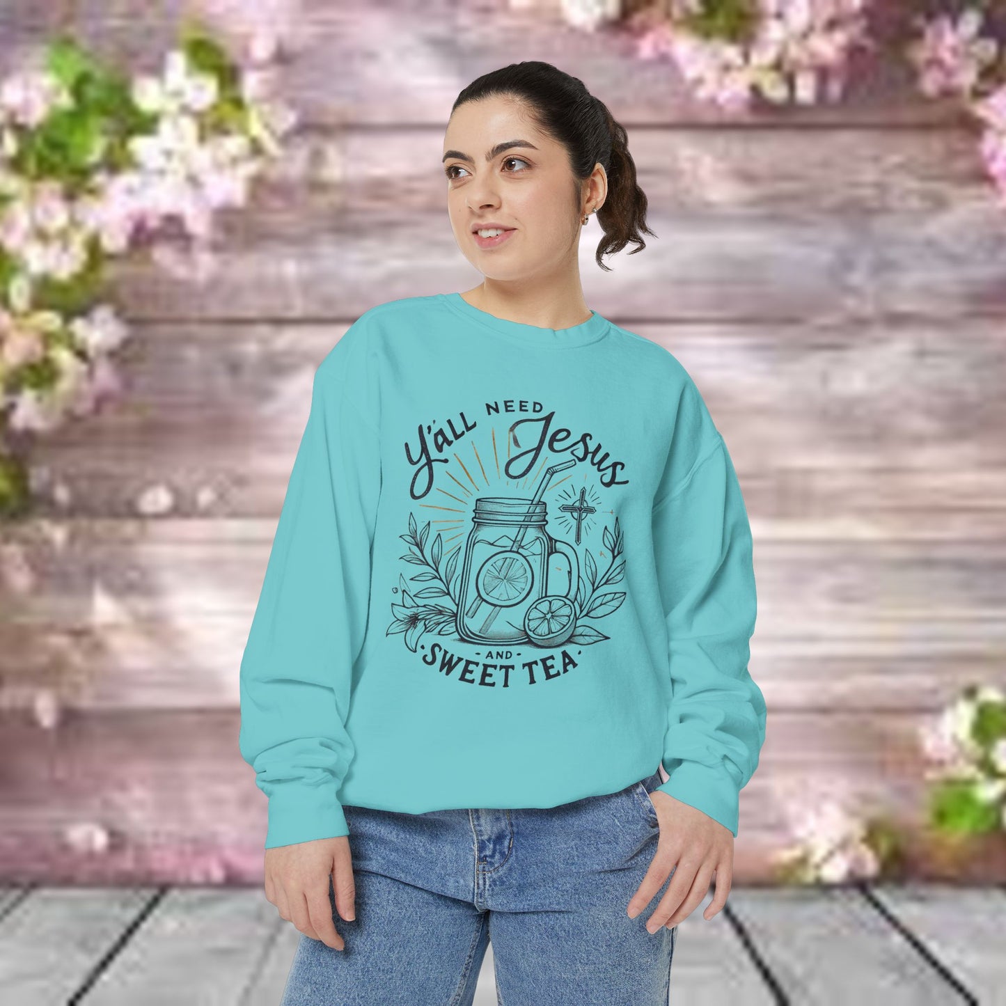 Designer Garment-Dyed Sweatshirt - PrairieSpirits Collection