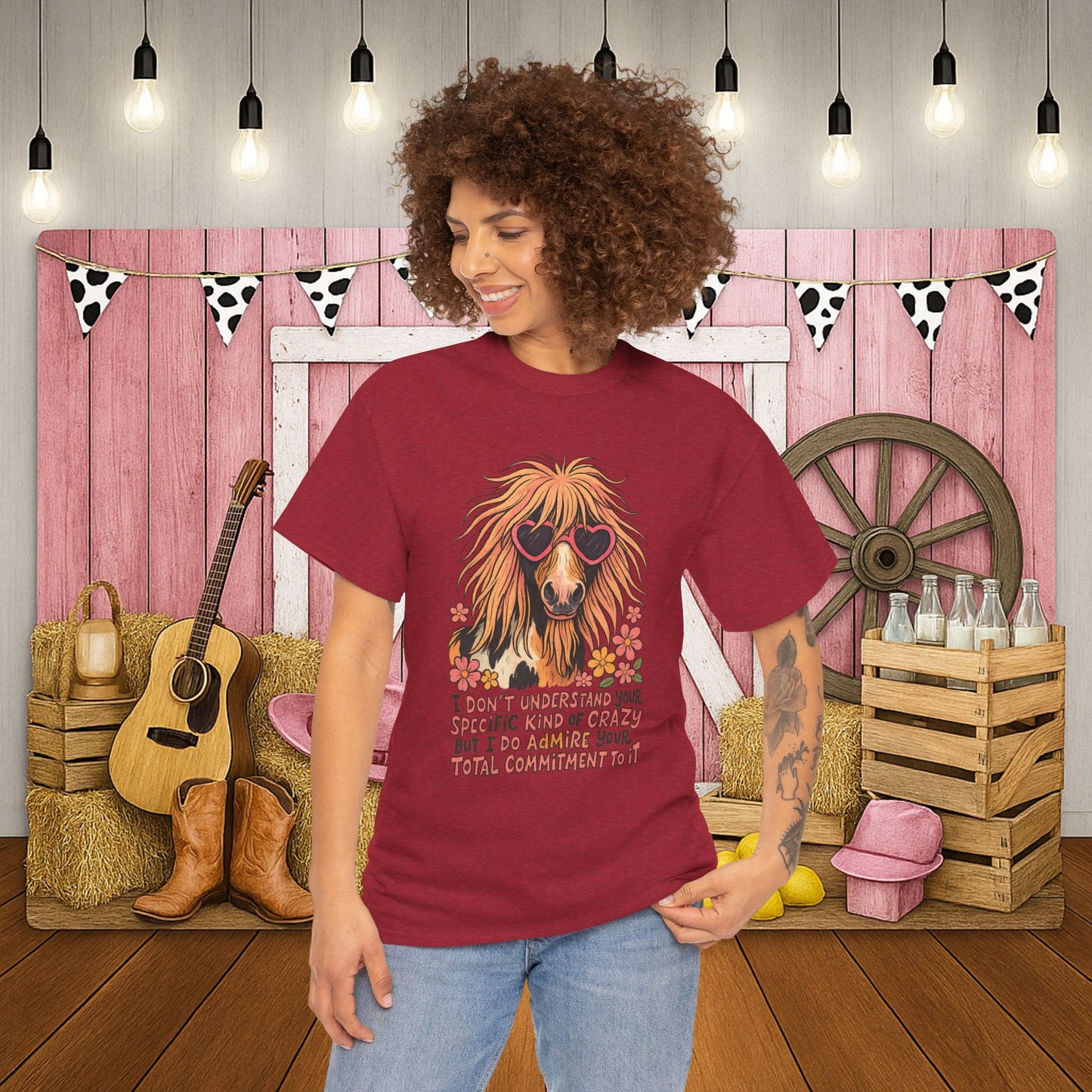Cotton Tee - PrairieSpirits Designer Collection, Specific Kinda Crazy Print