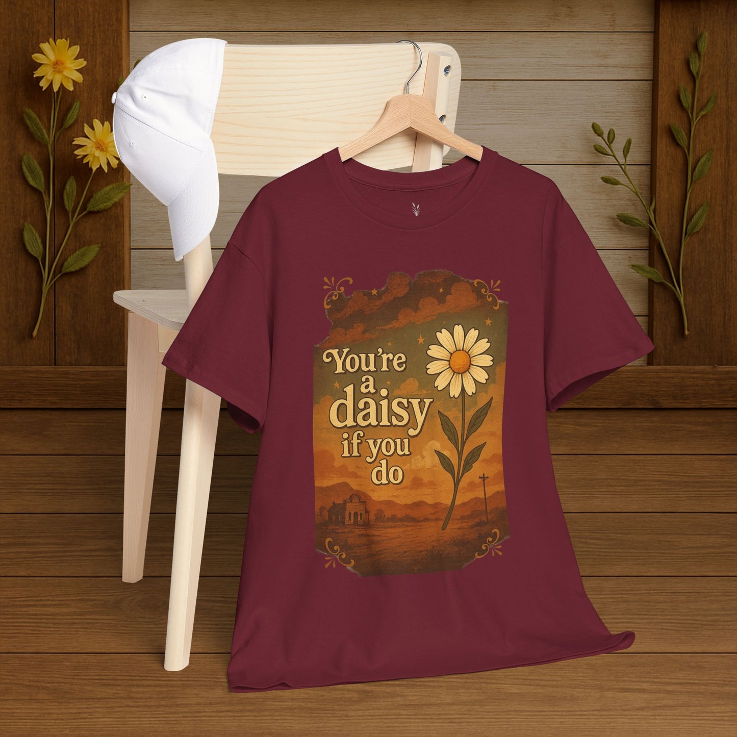 Vintage Daisy Unisex Tee - PrairieSpirits Designers Collection