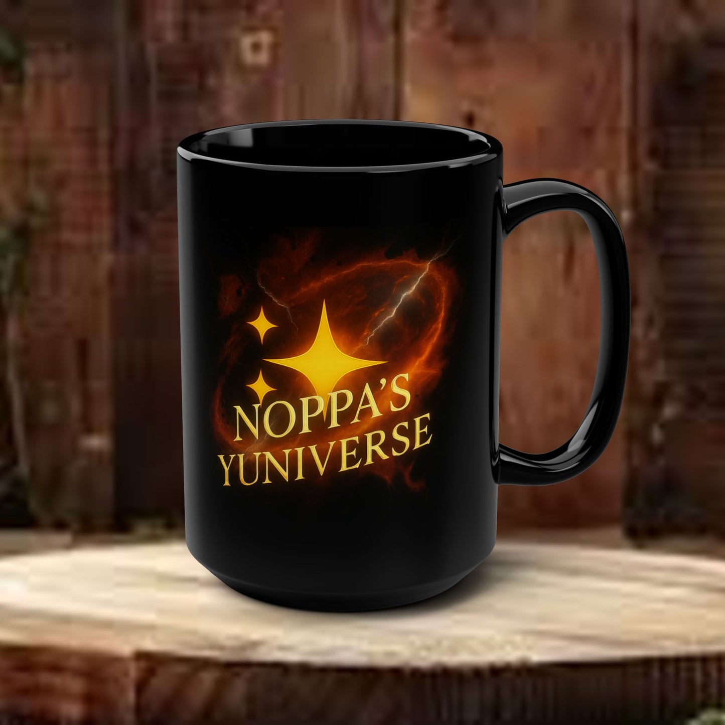 Yuniverse 15oz Black Mug — by PrairieSpirits