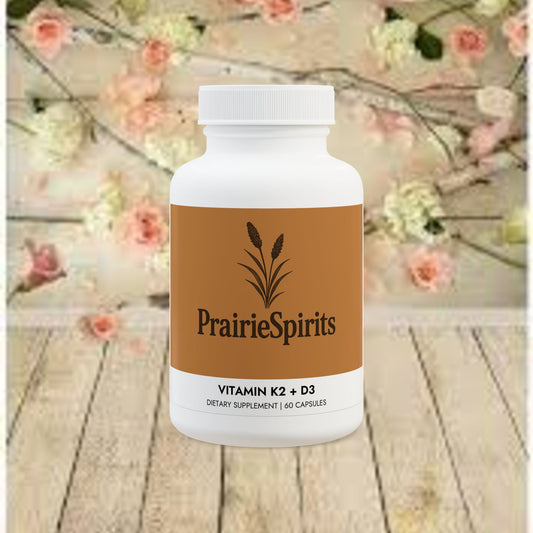 Vitamin K2 + D3 Supplement (60 Capsules)
