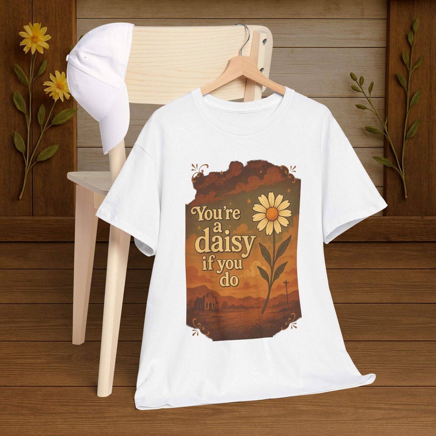 Vintage Daisy Unisex Tee - PrairieSpirits Designers Collection