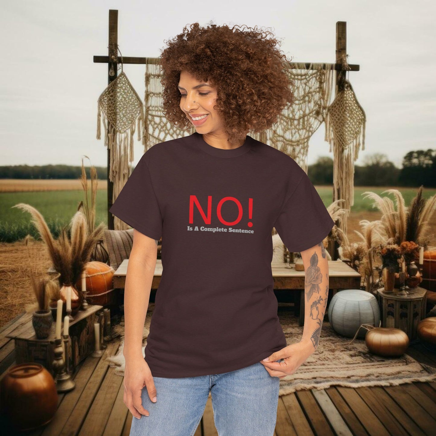 No! Tee - PrairieSpirits Designer Collection