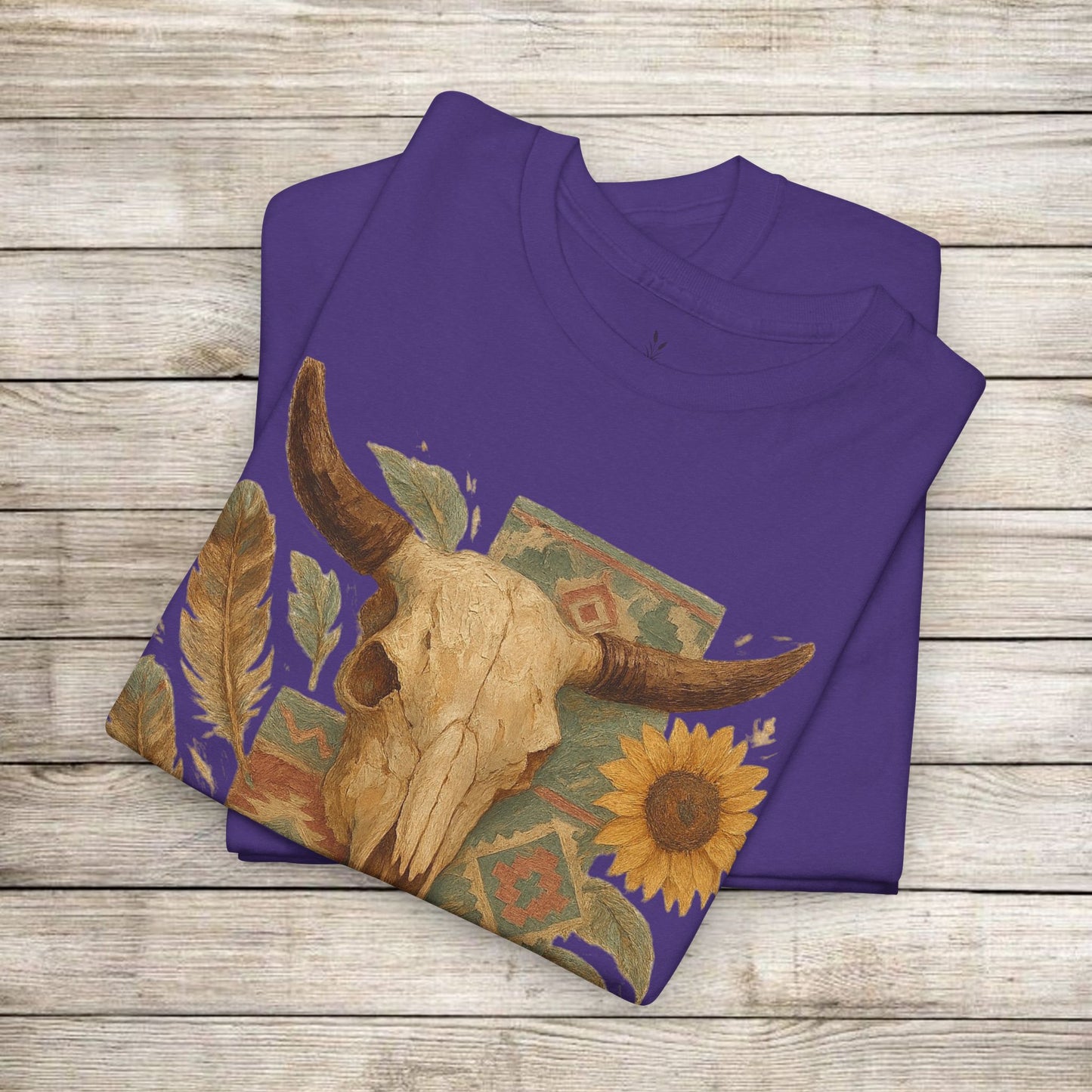 Boho Floral Tee - Unisex Heavy Cotton