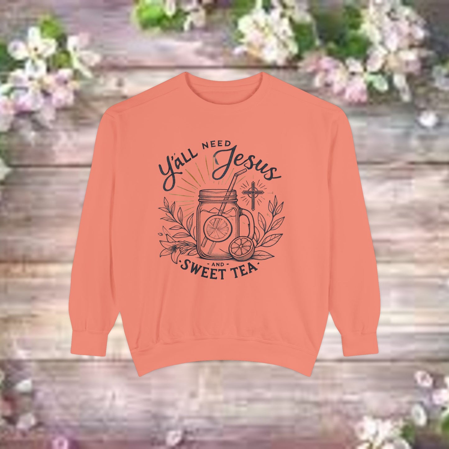 Designer Garment-Dyed Sweatshirt - PrairieSpirits Collection