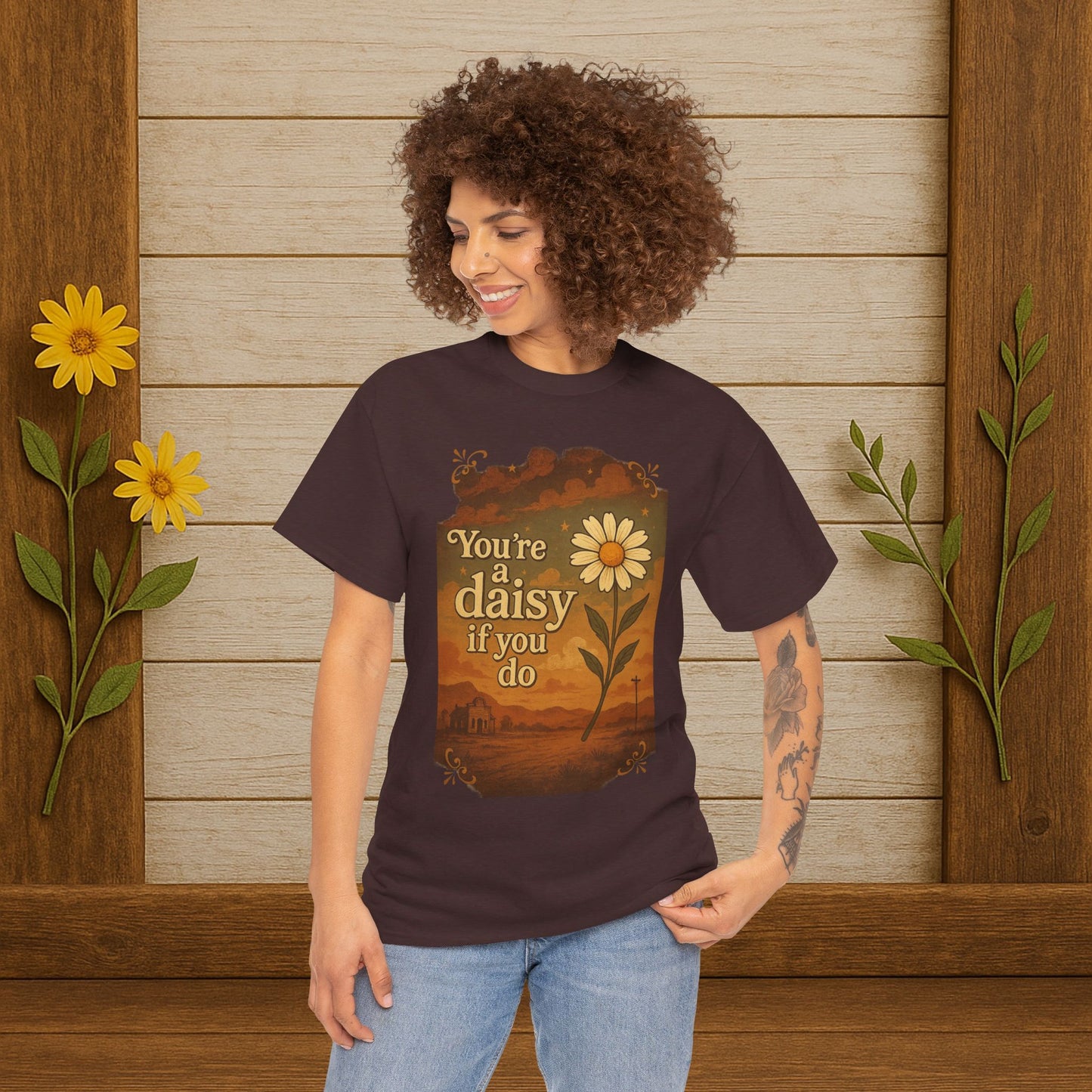 Vintage Daisy Unisex Tee - PrairieSpirits Designers Collection